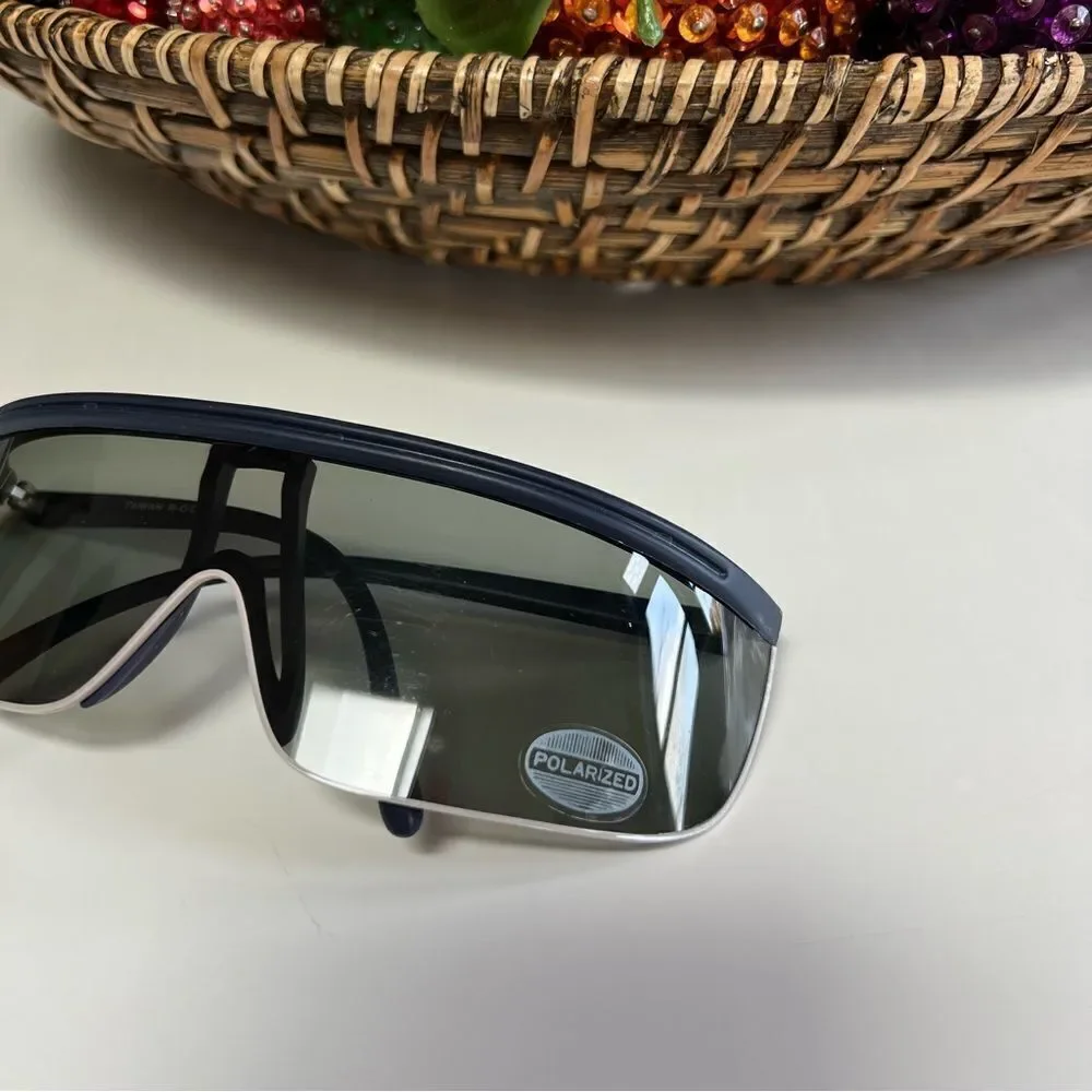 True Vintage Deadstock 1980s Sporty Polarized Windsheild Aviator Glasses Pair 4